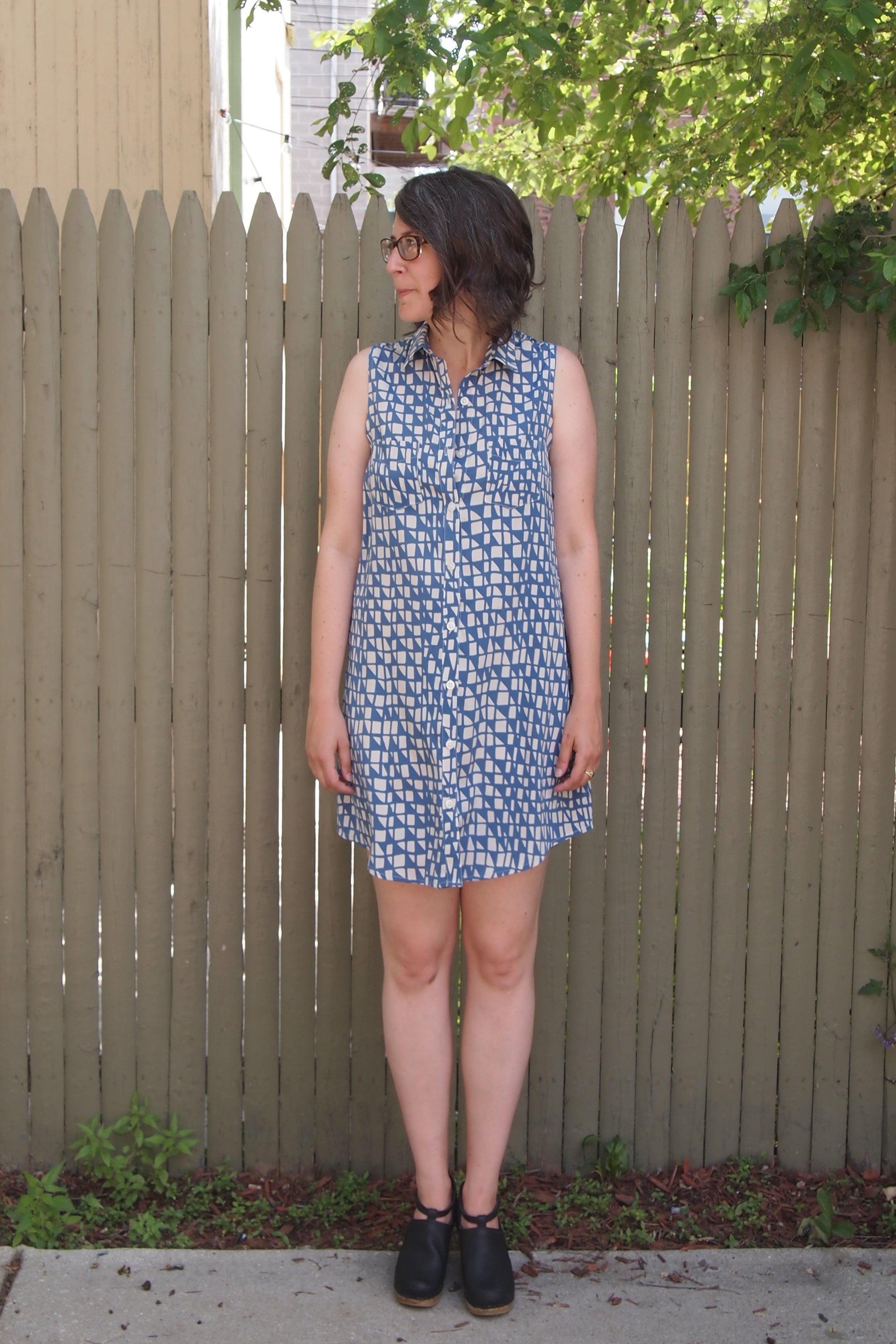 Alder Shirtdress Versions 3 & 4: Printed Silk | Grainline Studio