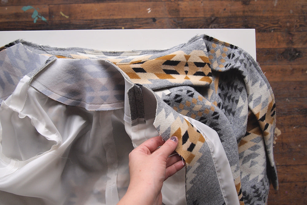 Cascade Sew-Along: Lining your Coat | Grainline Studio