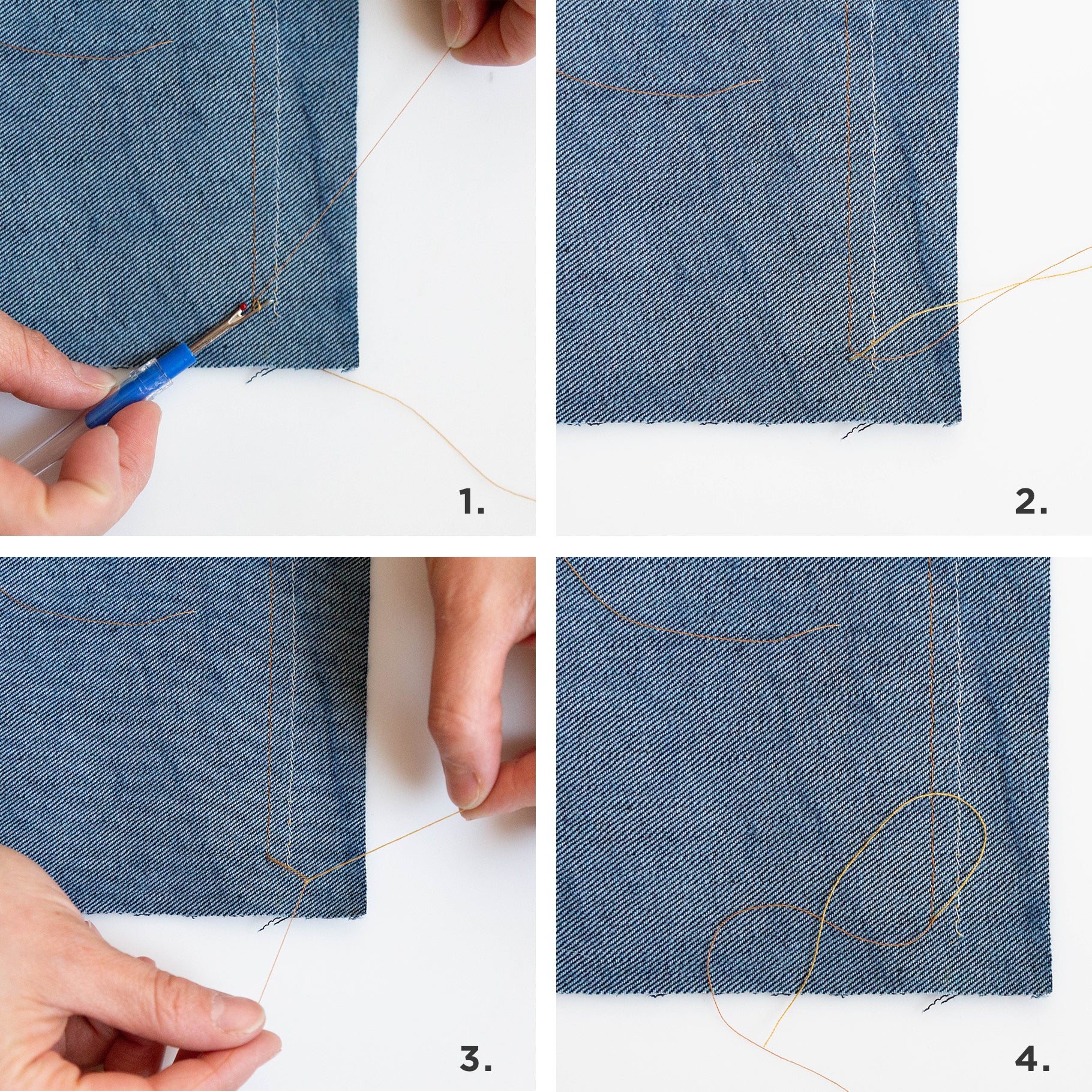 Our Top Tips for Professional Topstitching: Tying Off Your Threads | Grainline Studio