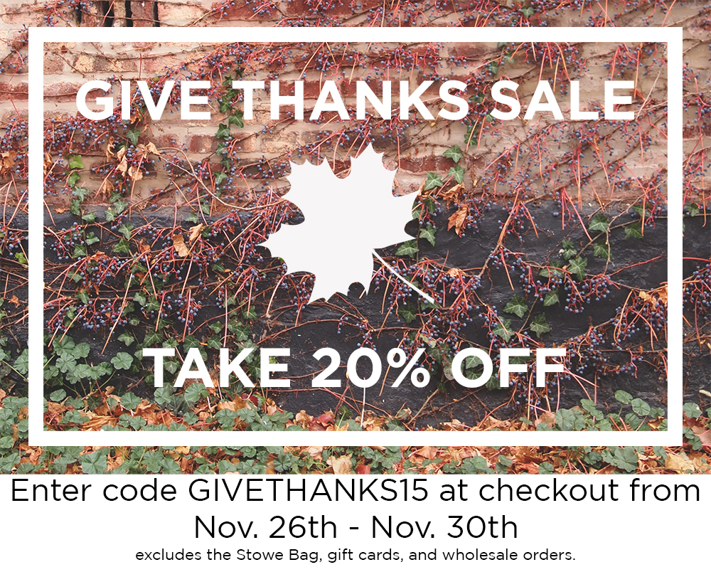  Last Day of Our Annual Give Thanks Sale | Grainline Studio