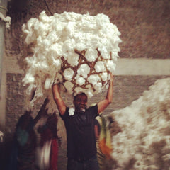No Nasties Organic Cotton and Fairtrade India - Our founder picking the best cotton