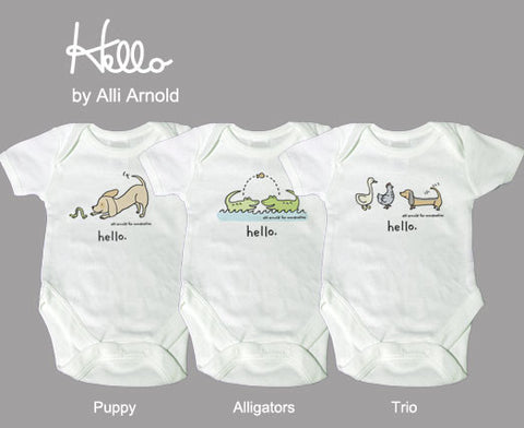 Hello Onesie Collection by Alli Arnold Classic