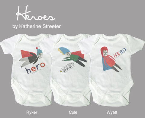 Heroes Onesie Collection by Katherine Streeter Classic