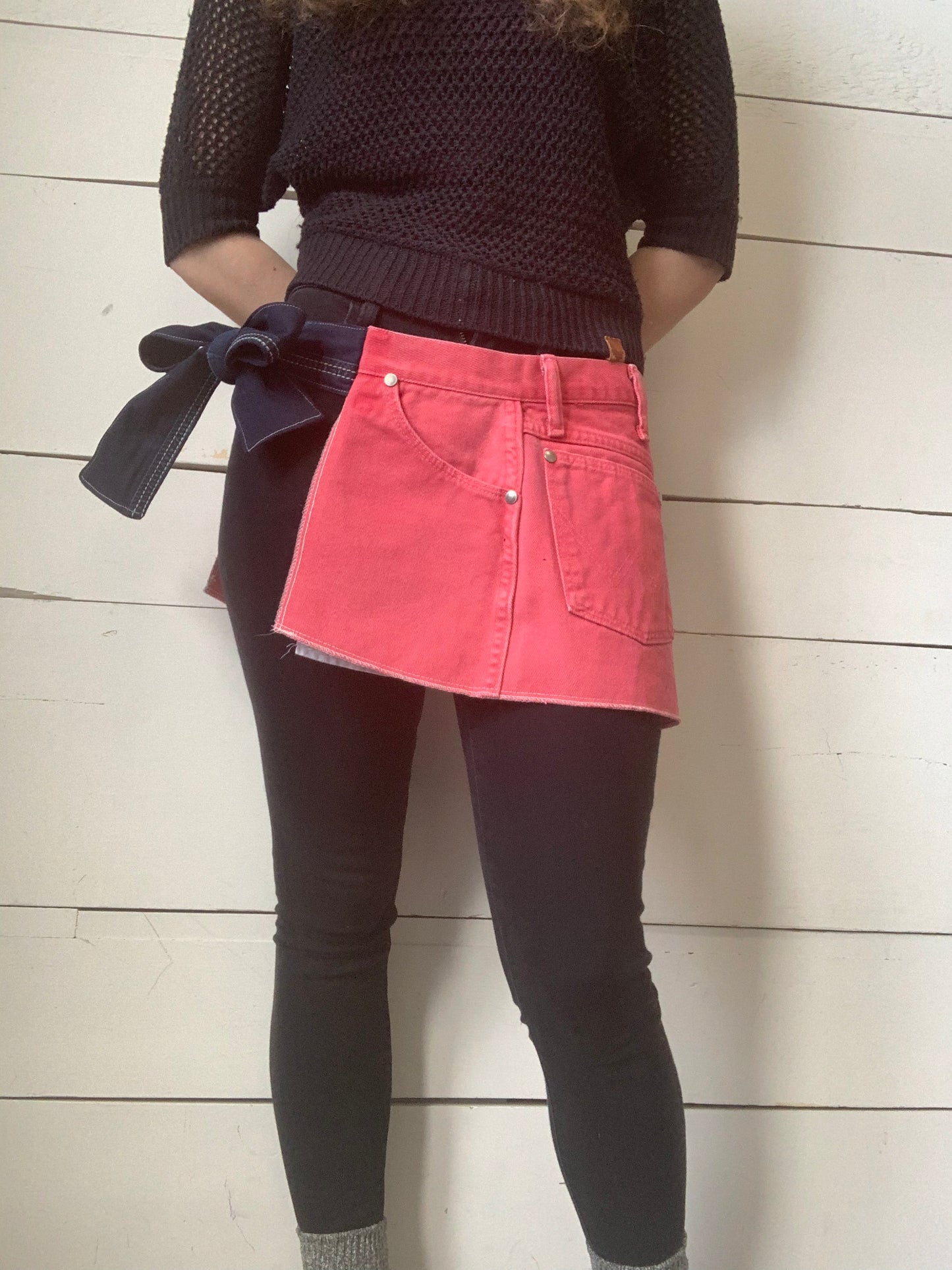 TABLIER JEANS ROSE JUPETTE