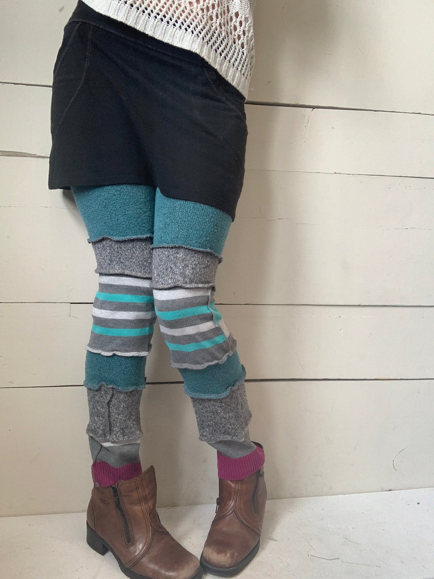 L’indispensable turquoise et grise avec un peu de rose