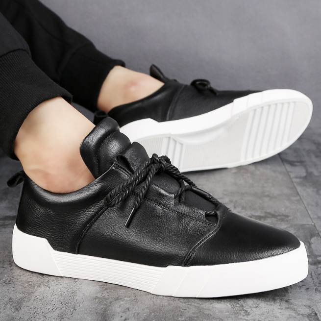 High Quality Leather Fashion Sneakers 