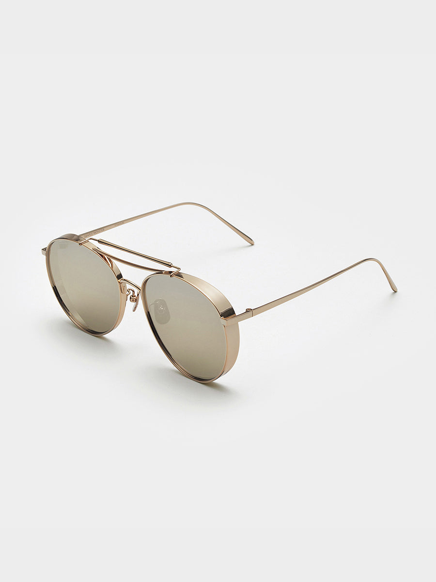 Gentle Monster Gold Mirror Sunglasses 