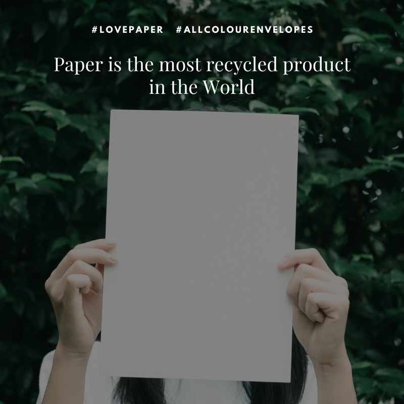 Paper is the most recycled product in the world