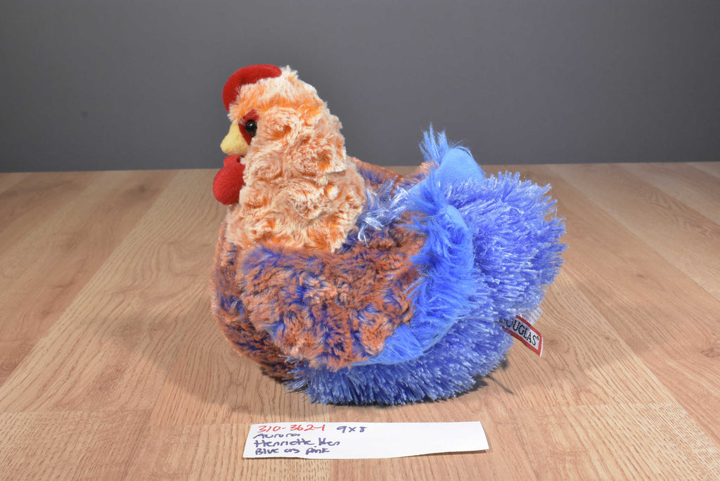 Douglas Henrietta BLUE LACE HEN Plush Toy Stuffed Animal NEW 