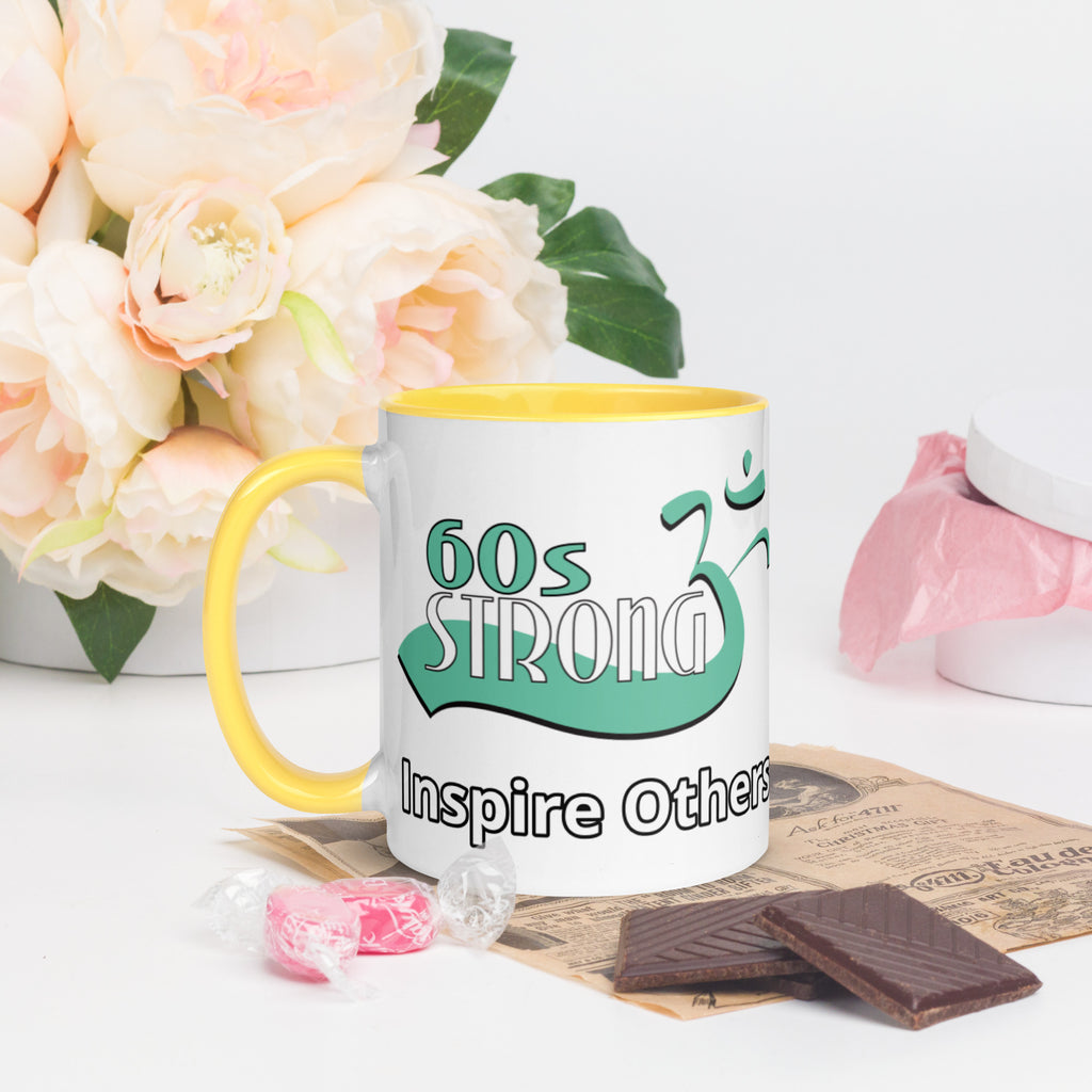 60sStrong Mug with "Inspire Others" logo.
