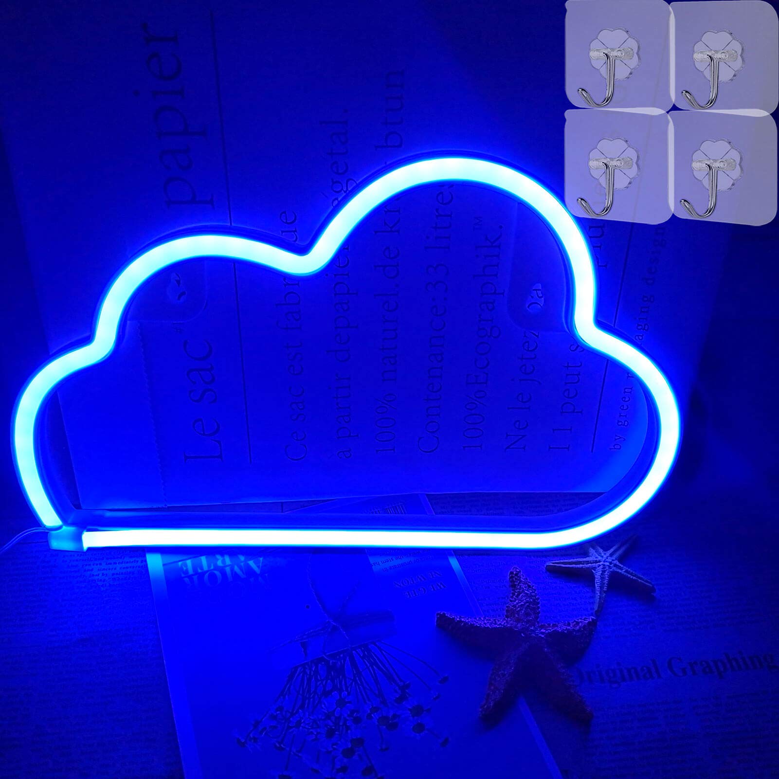 neon led cloud light