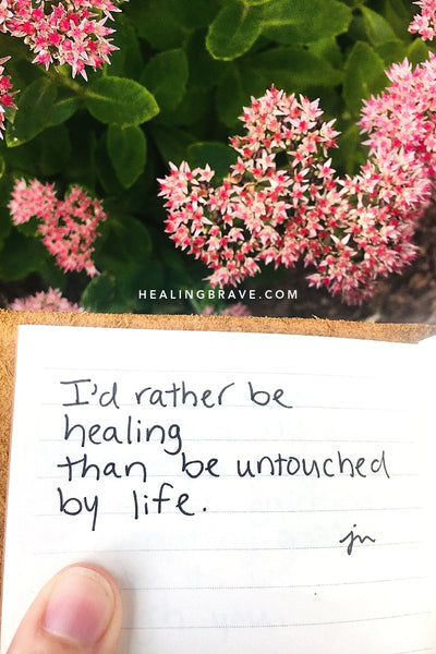 If you learn to sit with and tolerate more pain than you ever thought you could, you’ll give the deep, core pain what it’s asking for: validation. With this application of attention and love, the pain can unravel and the wound can heal.