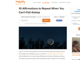  I’m humbled that the team at Happify featured Sleep Affirmations (and 10 of their favorite pages from the book) in this article.