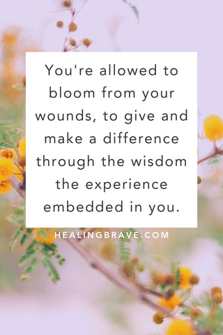 Let’s be honest: nothing makes death easier for the ones left behind. Yet what breaks your heart connects you to others in new ways. Through that common thread, you grow the courage to bloom from your wounds. To grow, to give, to live again. And here’s what that might mean for you…