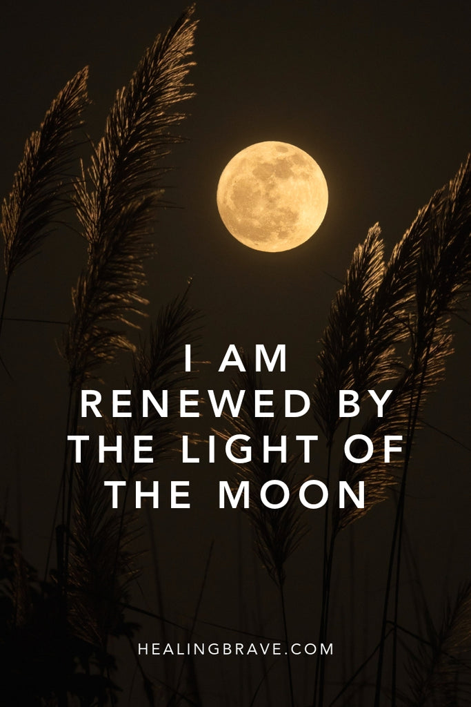 Meditating on the moon is at once grounding and uplifting. With your body resting on the earth and your eyes to the sky, it’s hard not to feel lifted out of your worries, plucked from your grievances, and planted firmly in the knowing that life on earth is a gift.