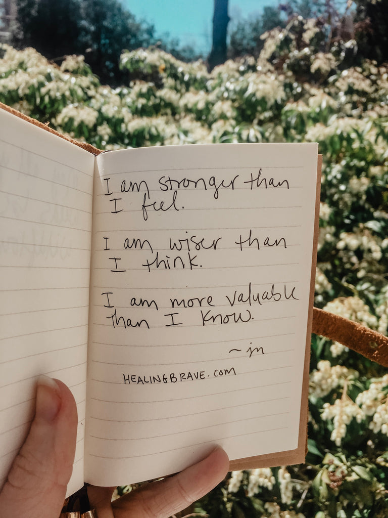 “I am stronger than I feel.” That’s the mantra that inspired these affirmations for mental strength. Use them daily to keep your head up, heart open, and hope alive. I hope you know: you’re capable and brave and significant, even when it feels like you’re not. Actually, that’s exactly when you’re the bravest of all.