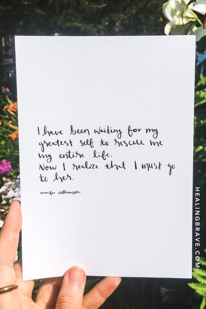"I Must Go To Her" Handwritten Poetry Print - one of the new prints I made for August. Because the start of a new month is always a good time to take ownership of your life. Here's to transformation of the best kind.