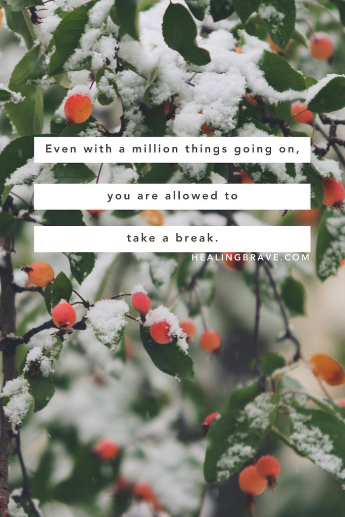 Try this meditation to relieve holiday stress. The idea is to let go of everything... just for one, sweet moment. And by everything I mean people, to-do lists, parties, responsibilities, expectations, anything and everything that comes with the holiday season. All you need is a couple of minutes. And even with a million things going on, you're allowed to take a break. 