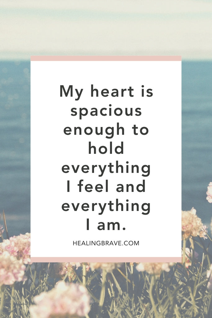 The more in tune you get with what you’re feeling, the better you can identify and meet your needs. It takes self-awareness, respect, and practice. Each affirmation here is like a “note to self.” It’s a statement of what’s true and possible for you. It’s a way to validate the way you feel, so you can move forward.