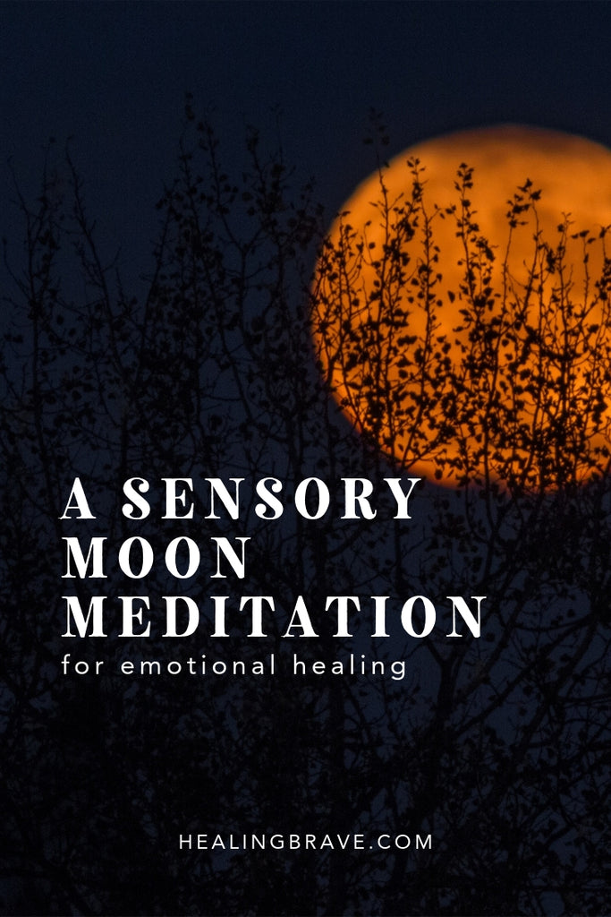 Meditating on the moon is at once grounding and uplifting. With your body resting on the earth and your eyes to the sky, it’s hard not to feel lifted out of your worries, plucked from your grievances, and planted firmly in the knowing that life on earth is a gift.