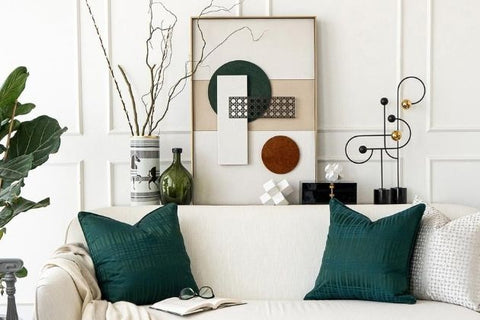 wall art decor in a contemporary style living room