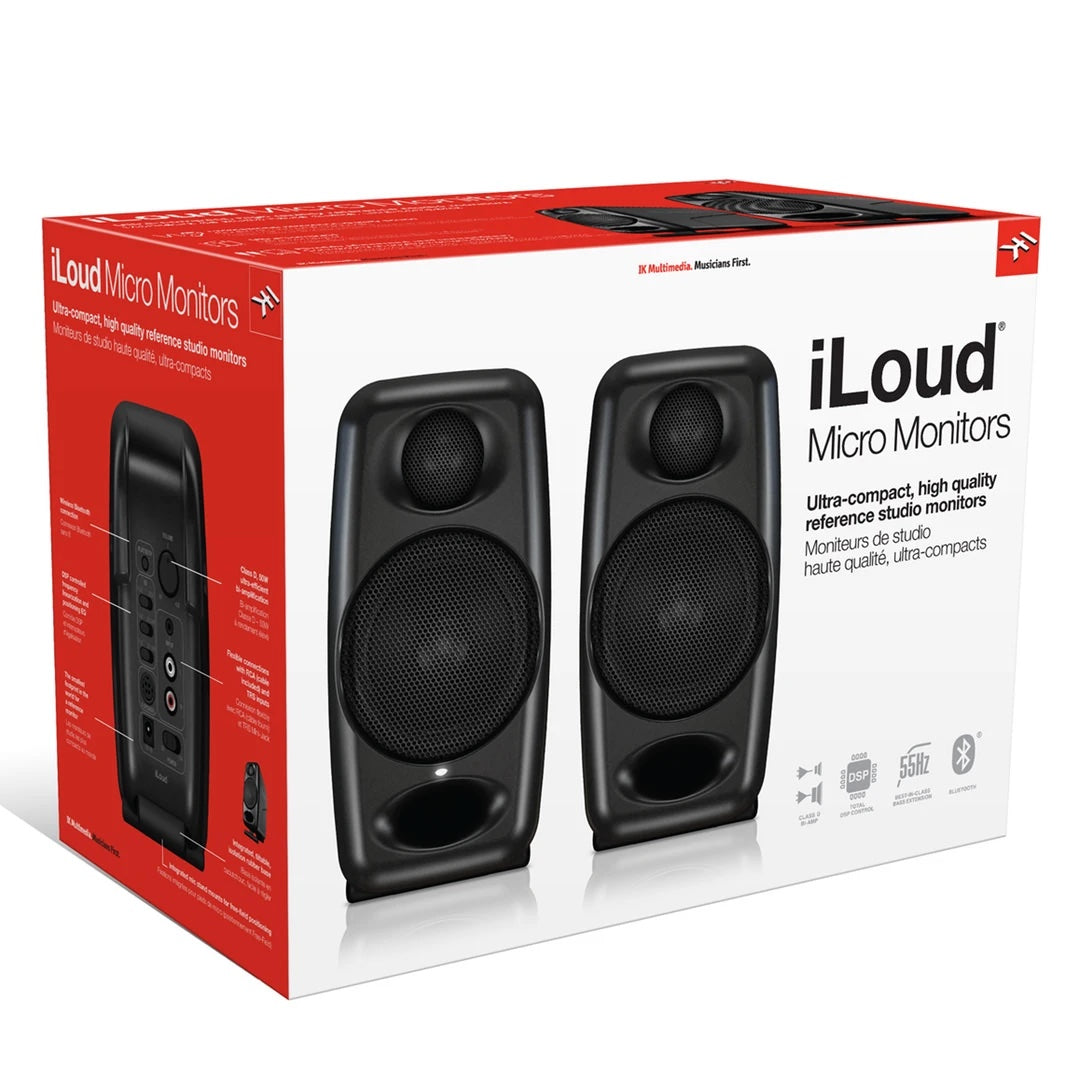 IK Multimedia iLoud Micro Monitors (Pair, Black) - Full Warranty!