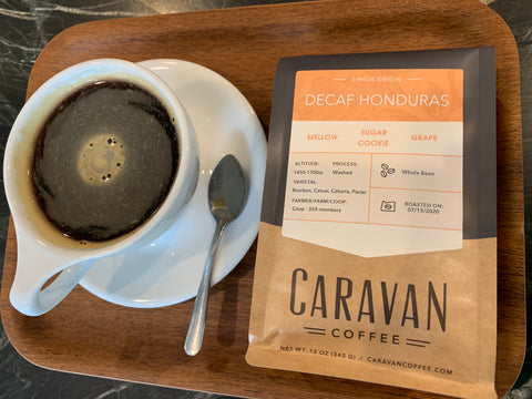 Honduras Decaf Swiss Water Long Black Americano Caravan Coffee