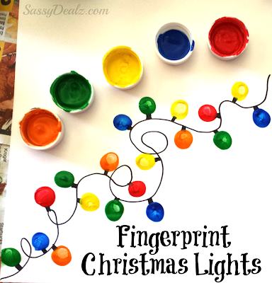 fingerprint Christmas lights