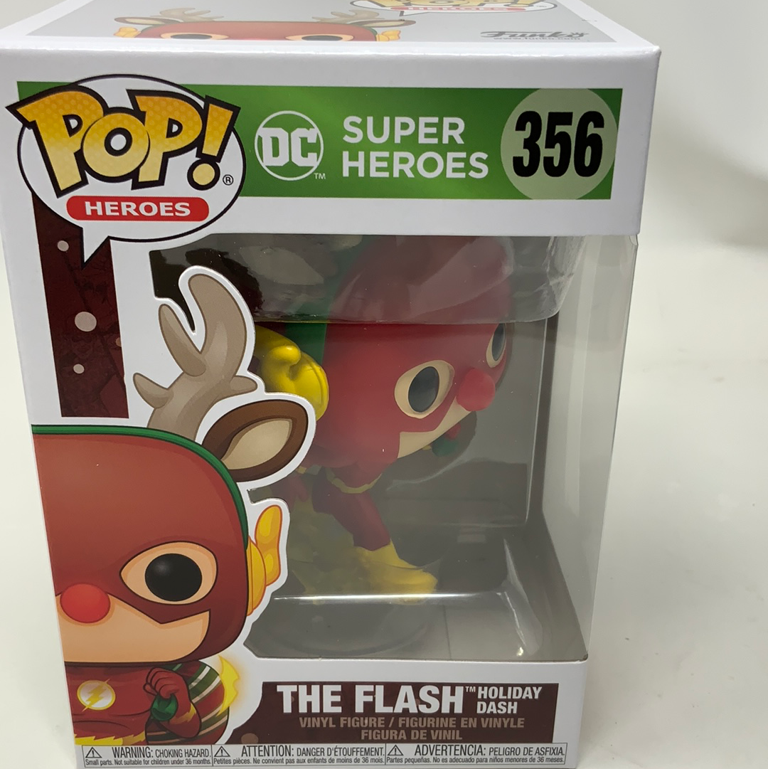 pop heroes dc holiday rudolph flash