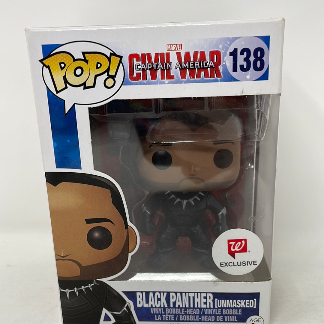 unmasked black panther pop