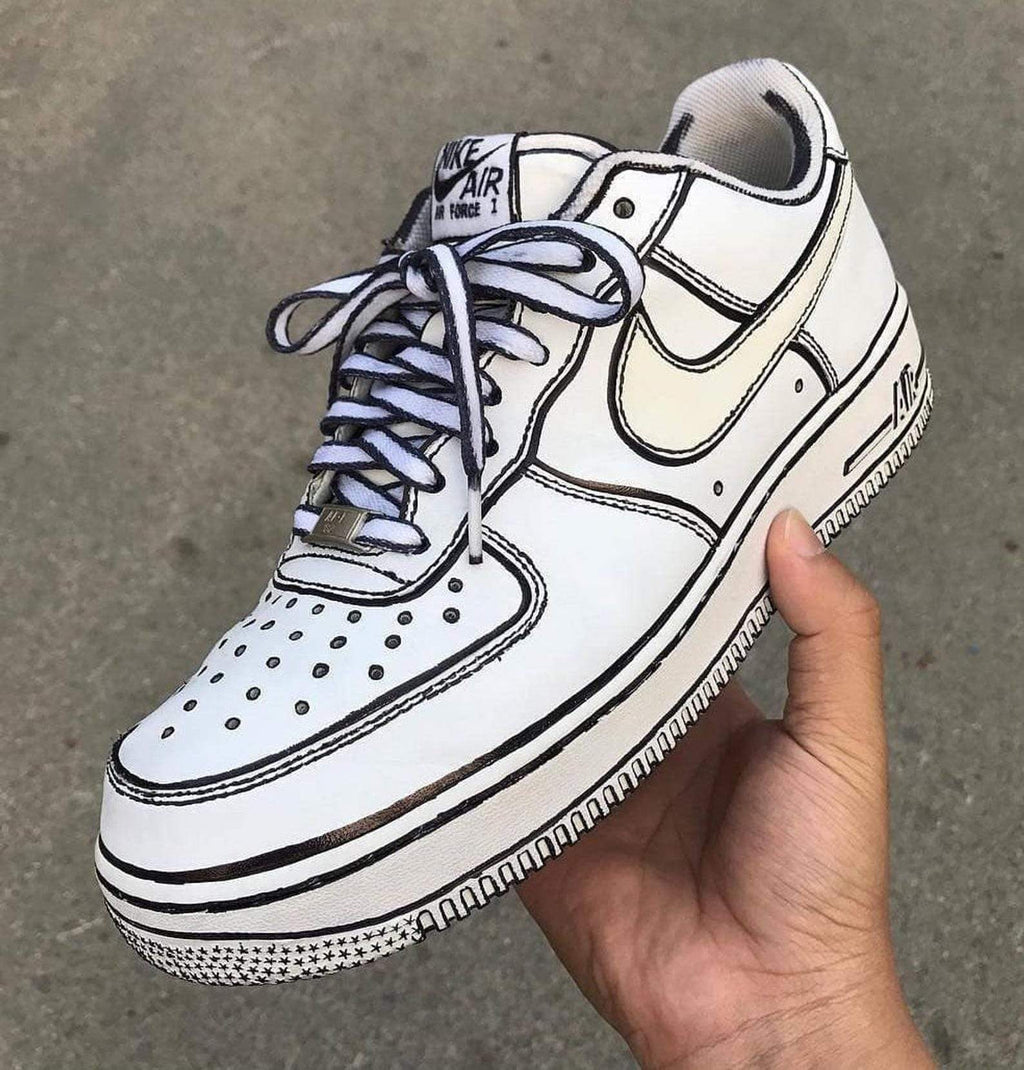 cartoon custom air forces