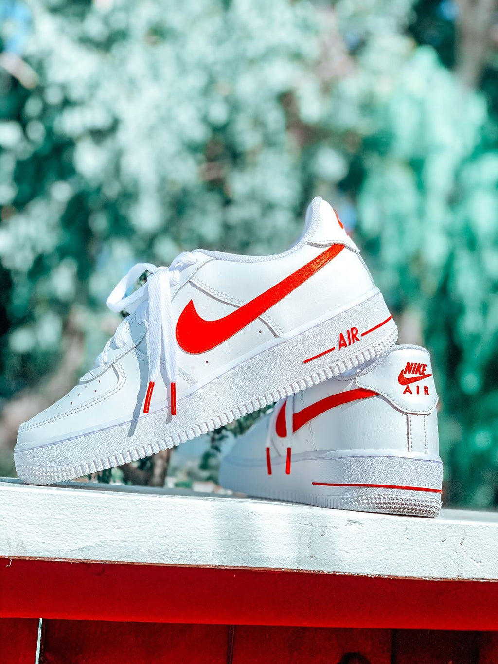 custom swoosh air force 1