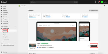 Shopify store set up