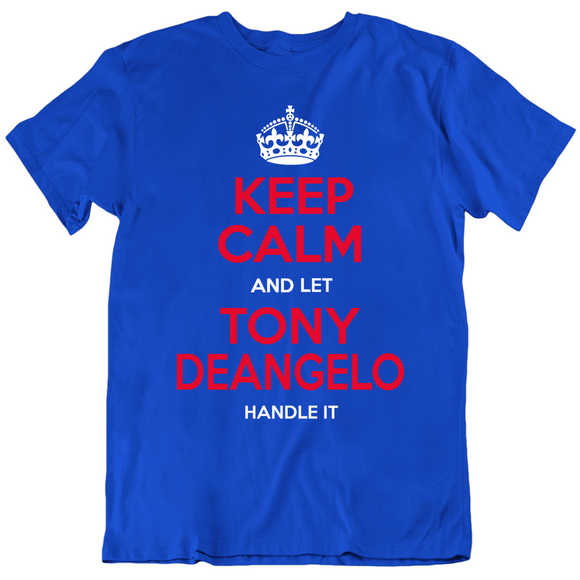 Tony Deangelo Keep Calm New York Hockey Fan T Shirt
