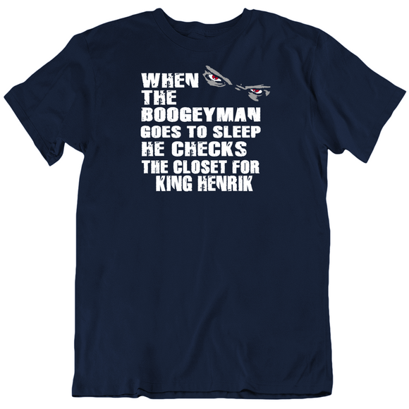 Henrik Lundqvist King Henrik Boogeyman New York Hockey Fan T Shirt