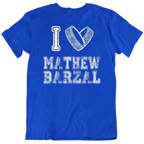 Mathew Barzal I Heart New York Hockey Fan T Shirt