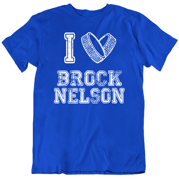 Brock Nelson I Heart New York Hockey Fan T Shirt