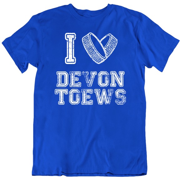 Devon Toews I Heart New York Hockey Fan T Shirt