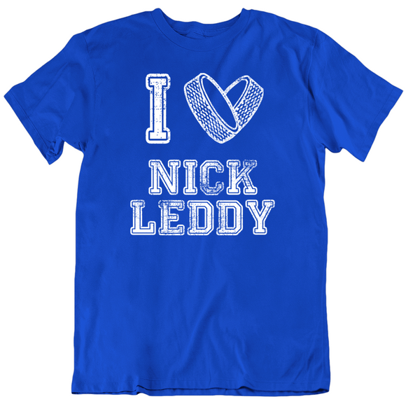 Nick Leddy I Heart New York Hockey Fan T Shirt