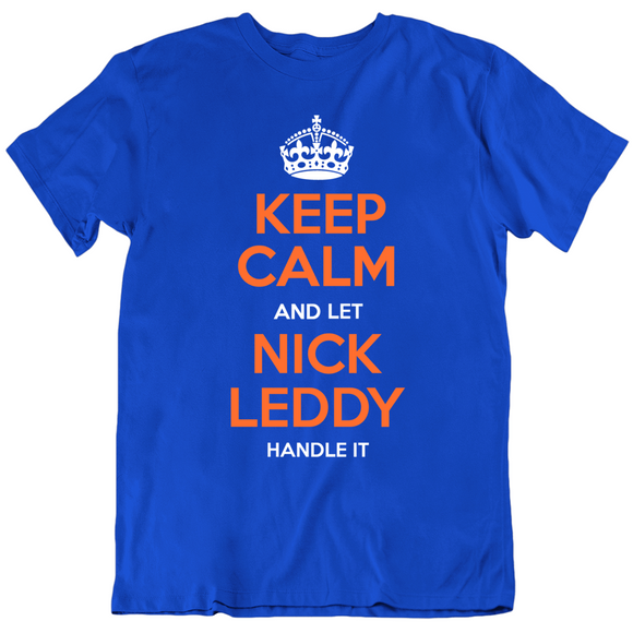 Nick Leddy Keep Calm Ny Hockey Fan T Shirt