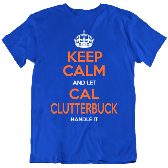 Cal Clutterbuck Keep Calm Ny Hockey Fan T Shirt