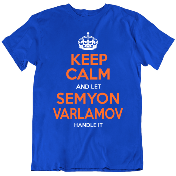 Semyon Varlamov Keep Calm Ny Hockey Fan T Shirt