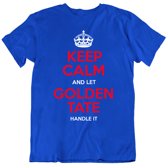 Golden Tate Keep Calm New York Football Fan T Shirt