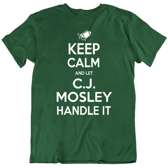 Cj Mosley Keep Calm Ny Football Fan T Shirt