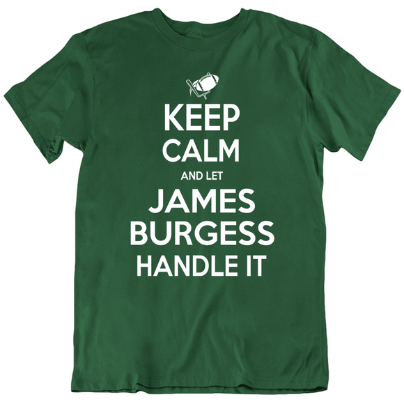 James Burgess Keep Calm Ny Football Fan T Shirt