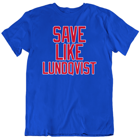 Henrik Lundqvist Save Like Lundqvist New York Hockey Fan T Shirt