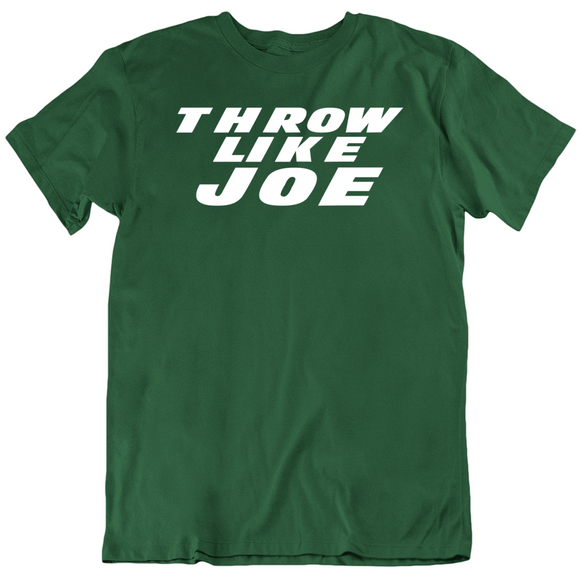 Joe Namath Throw Like Joe New York Football Fan T Shirt
