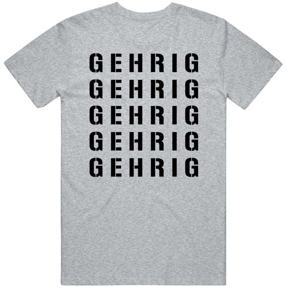 Lou Gehrig X5 New York Baseball Fan V2 T Shirt