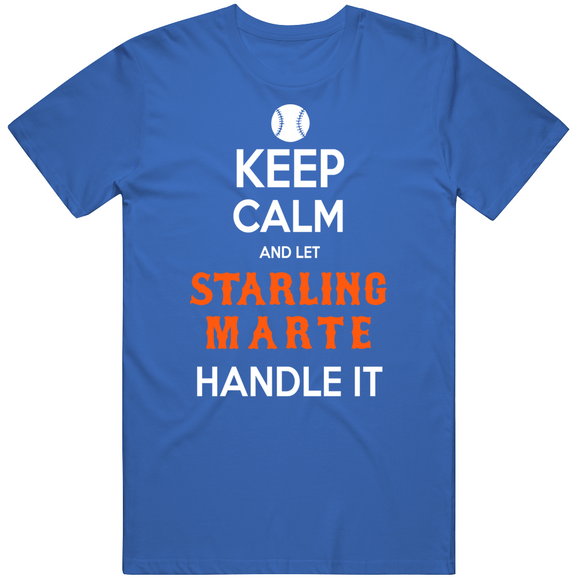 Starling Marte Keep Calm New York Baseball Fan T Shirt