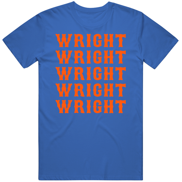 David Wright X5 New York Baseball Fan T Shirt